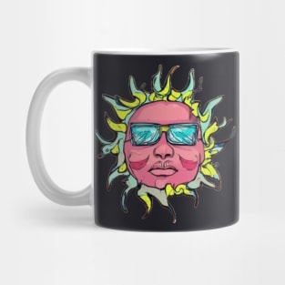 Sun wearing sunglasses? Mug